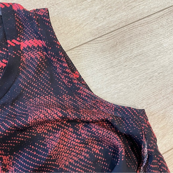 Alexander McQueen Red Plaid Mini Dress Asymmetrical Tie Drape Size 2 US/38 IT - Picture 3 of 8